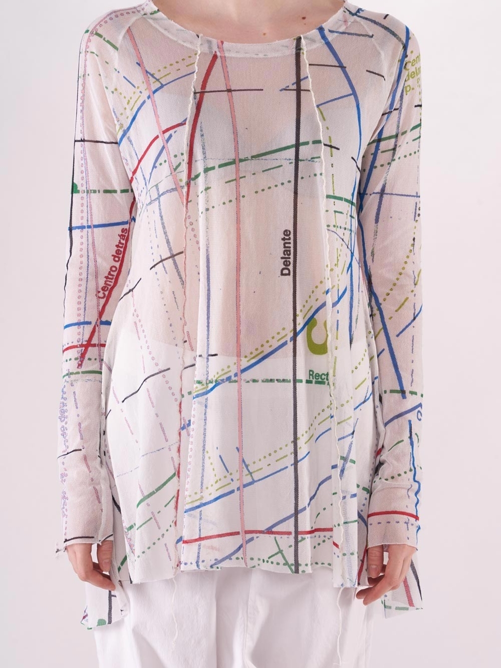 Rundholz Sheer Mesh Top Tunic Sz S-L